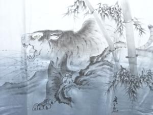 アンティーク　虎模様男物長襦袢